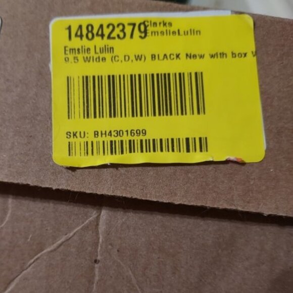 Clarks Collection Women's Black Emslie Lulin Mary Jane Pumps Size 9.5W NWT - Picture 8 of 8